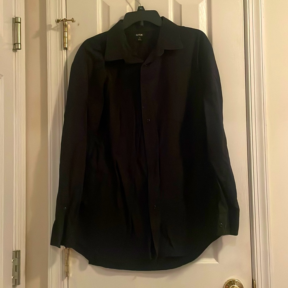 Black on black dress shirt